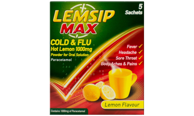LEMSIP COLD & FLU MAX STRENGTH LEMON 5