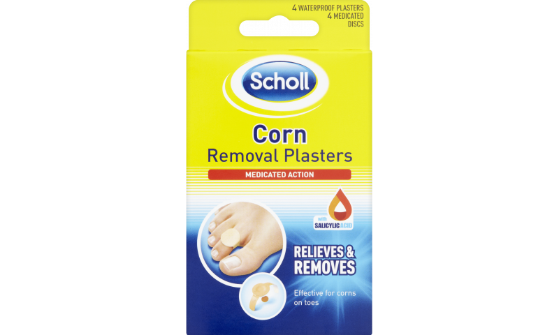SCHOLL CORN REMOVAL PLASTERS 4S