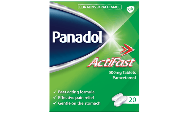 Panadol Actifast 500mg Film-coated Tablets 20pk