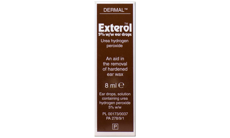EXTEROL 5% EAR DROPS SOLUTION 8ML