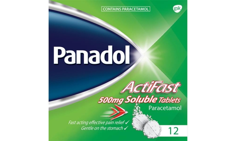 Panadol Actifast 500mg Soluble Tablets 12pk