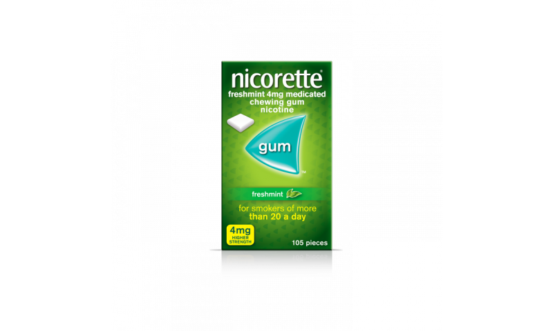 NICORETTE GUM FRESH-MINT 4MG 105